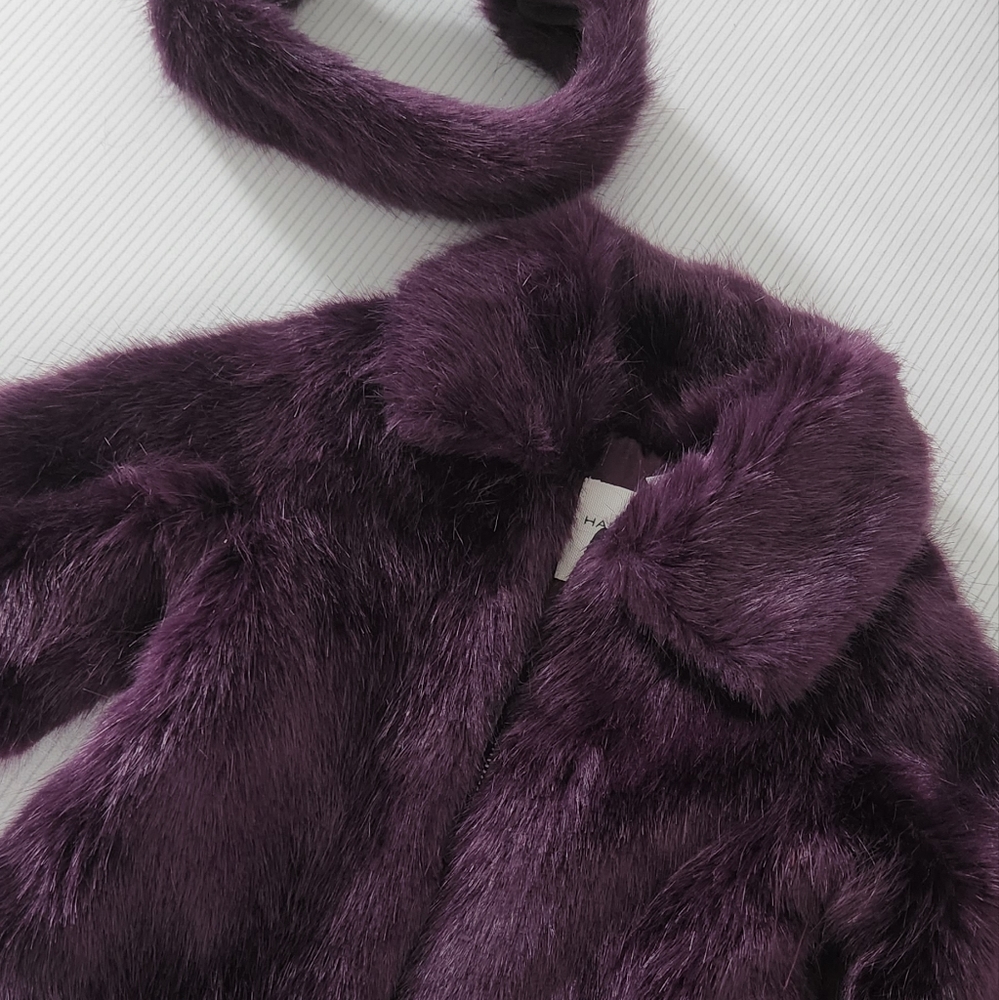 Faux Mink Bomber Jacket